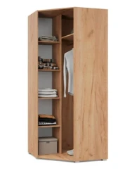 Шкаф угловой Виора, Дуб золотой/графит